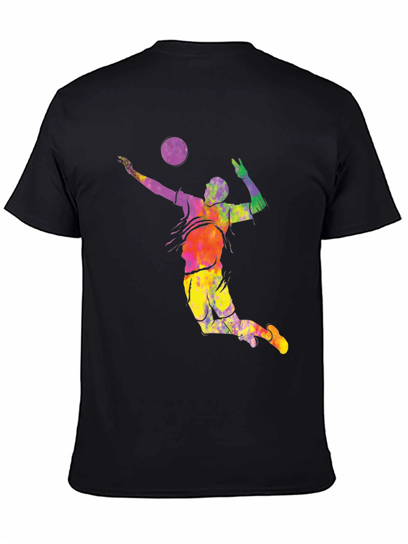 Volleyball Tie Dye Graphic T-Shirt