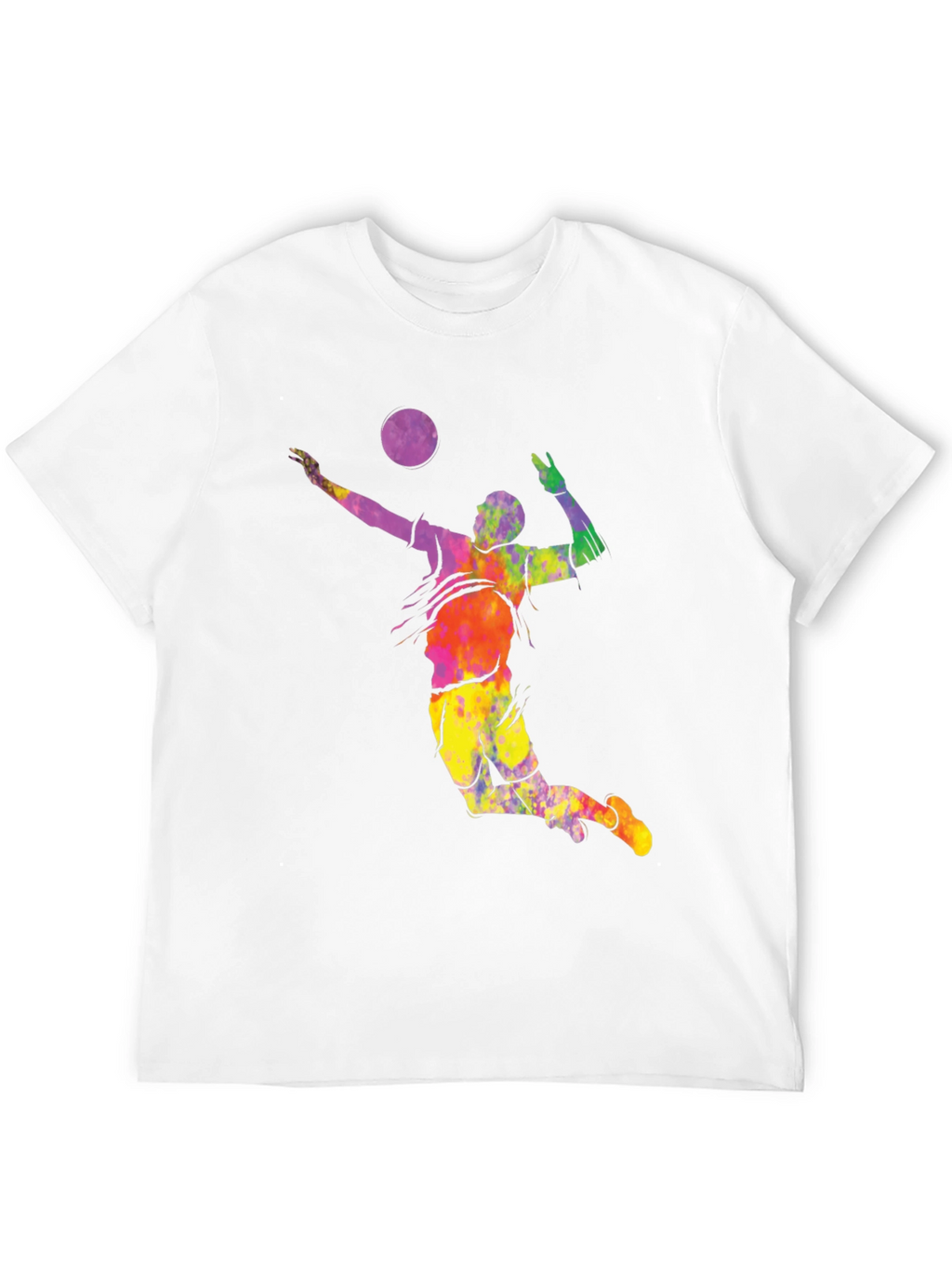 Volleyball Tie Dye Graphic T-Shirt