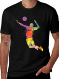 Volleyball Tie Dye Graphic T-Shirt