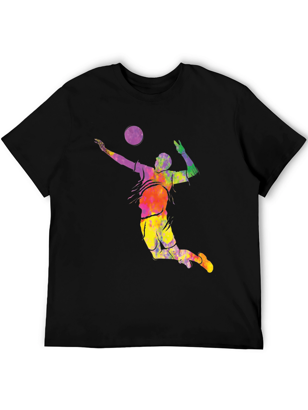 Volleyball Tie Dye Graphic T-Shirt