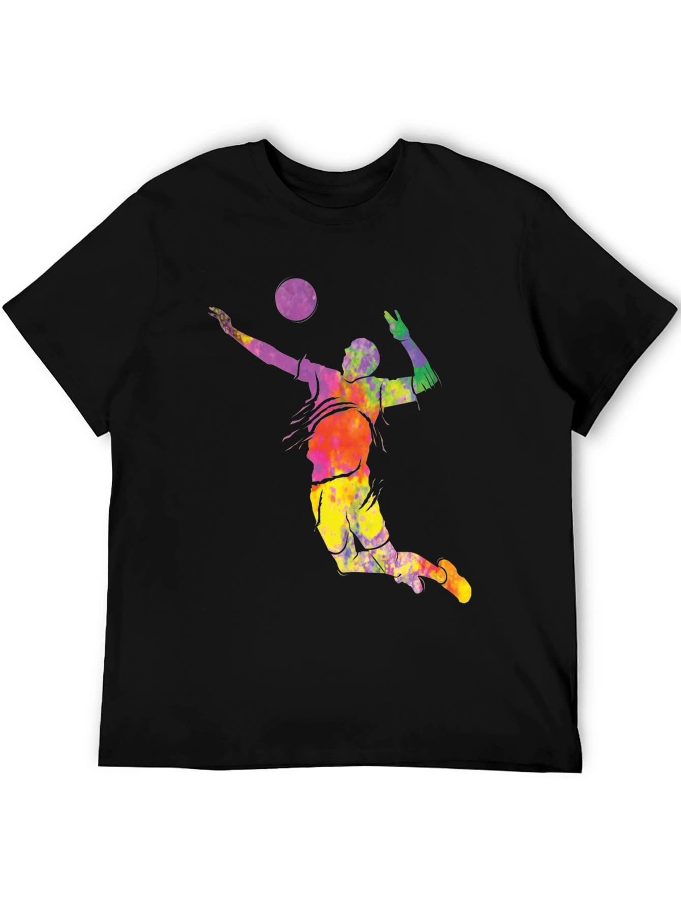 Volleyball Tie Dye Graphic T-Shirt