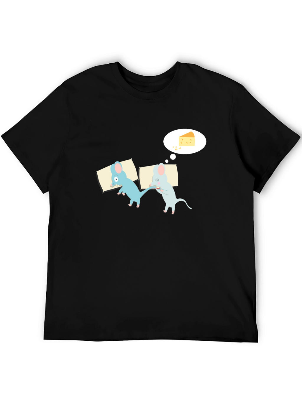 Funny Sleeping Mice Cheese Dream Graphic Tee