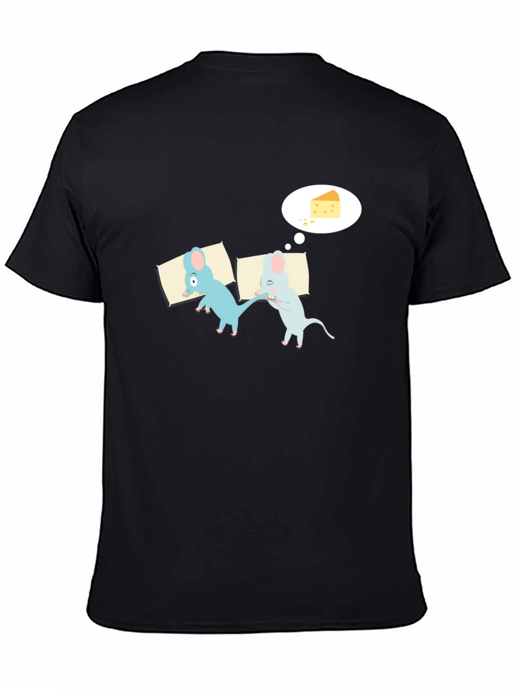 Funny Sleeping Mice Cheese Dream Graphic Tee