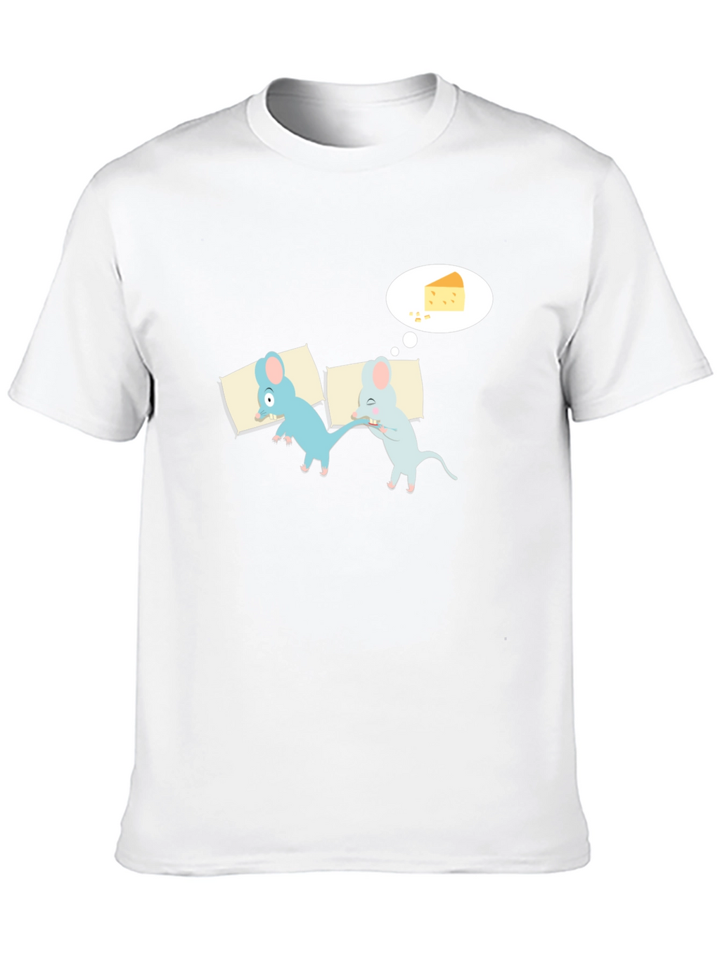 Funny Sleeping Mice Cheese Dream Graphic Tee