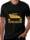 Expand Your Horizon Graphic T-Shirt - Black