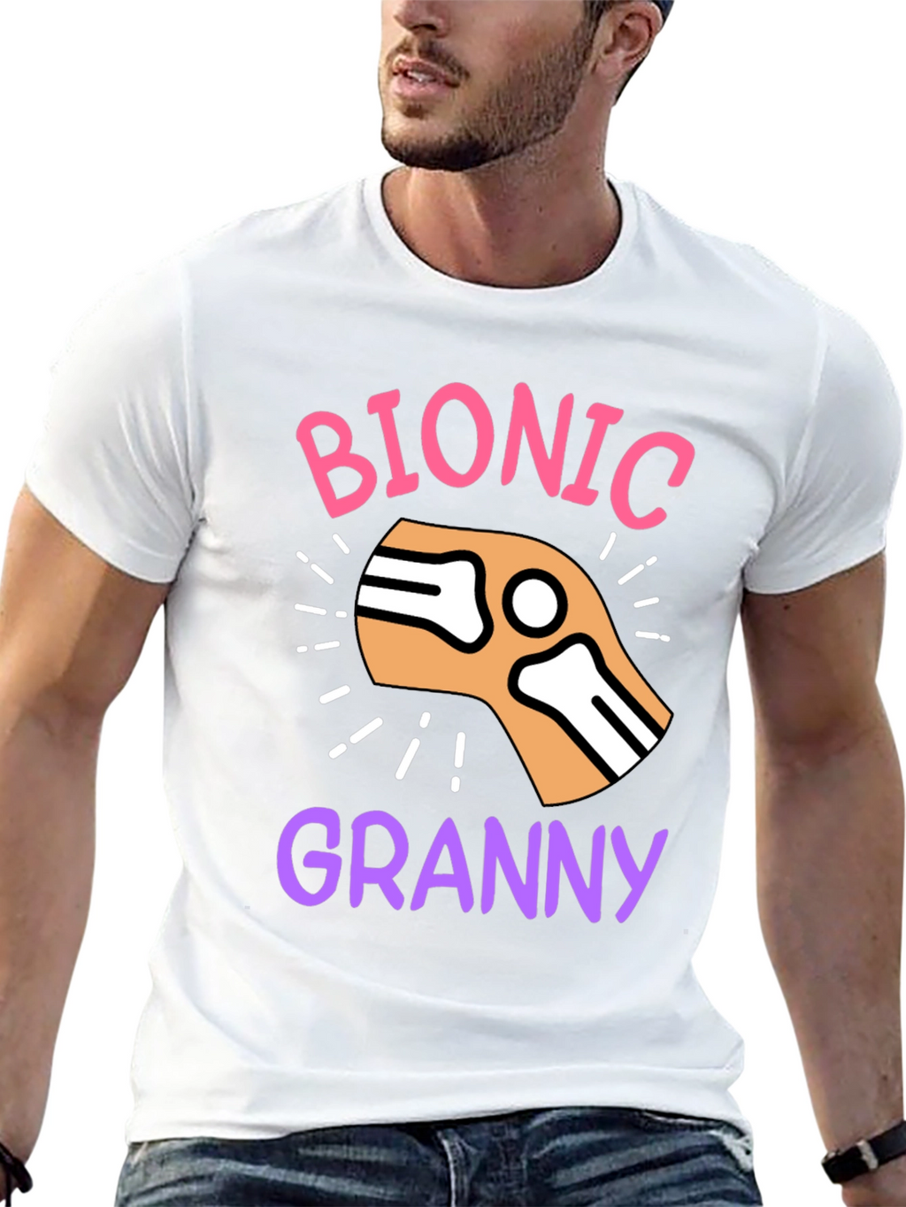 Bionic Granny T-Shirt - Funny Graphic Tee