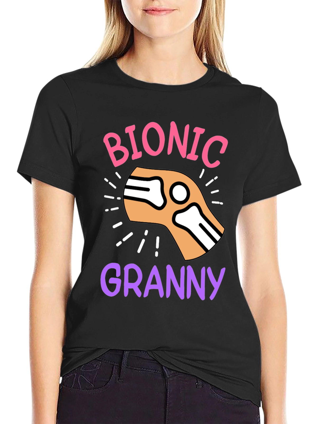 Bionic Granny T-Shirt - Funny Graphic Tee