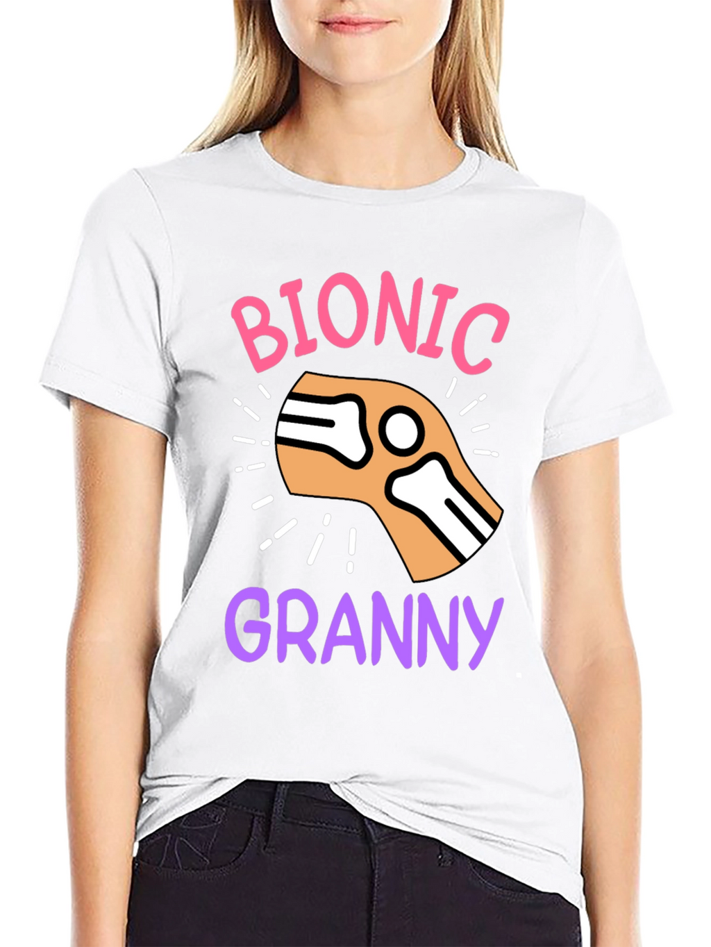 Bionic Granny T-Shirt - Funny Graphic Tee