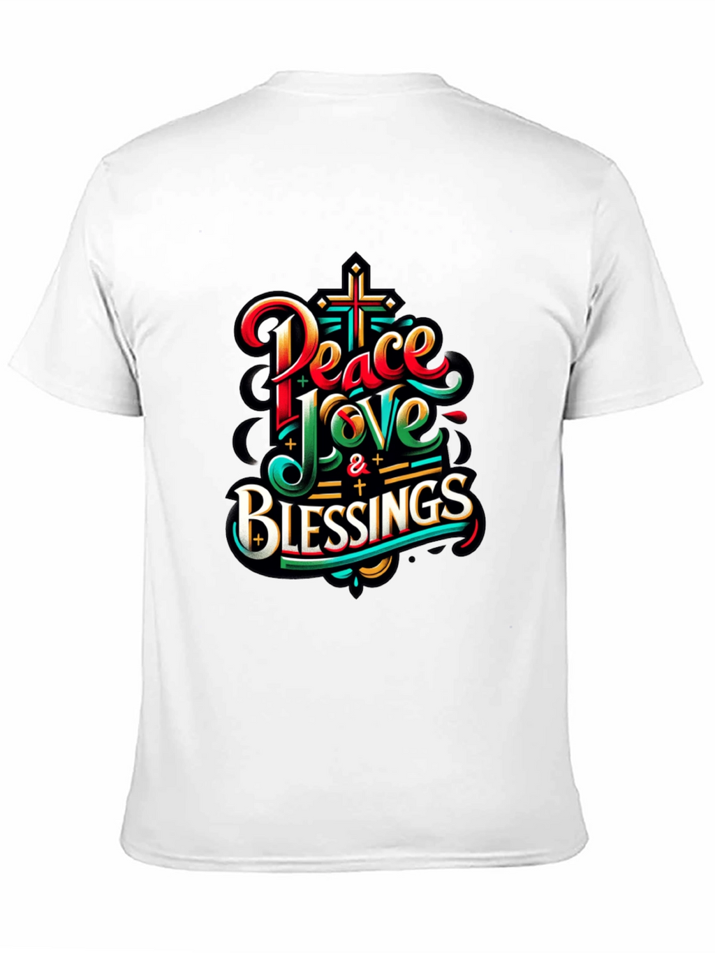 Peace Love & Blessings Graphic T-Shirt
