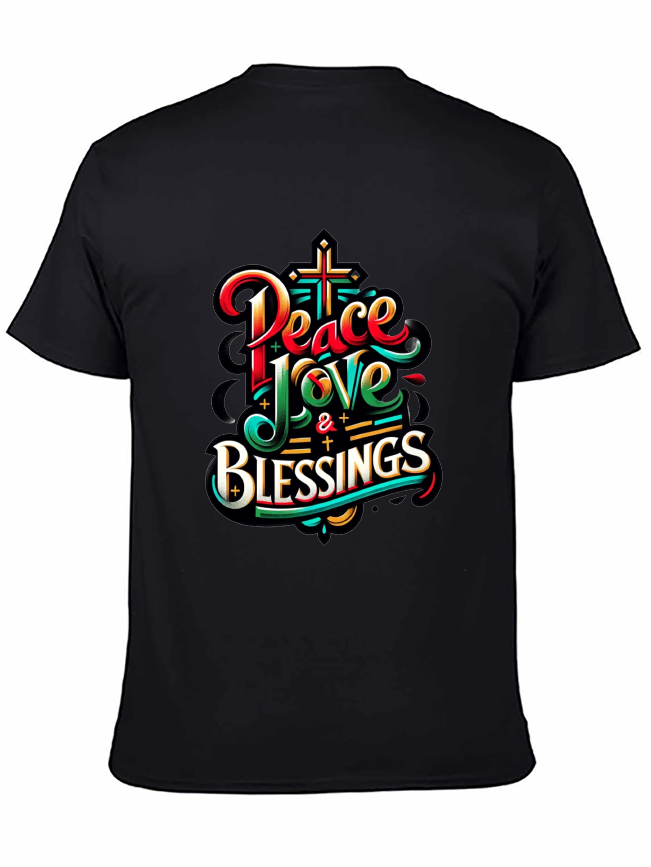 Peace Love & Blessings Graphic T-Shirt