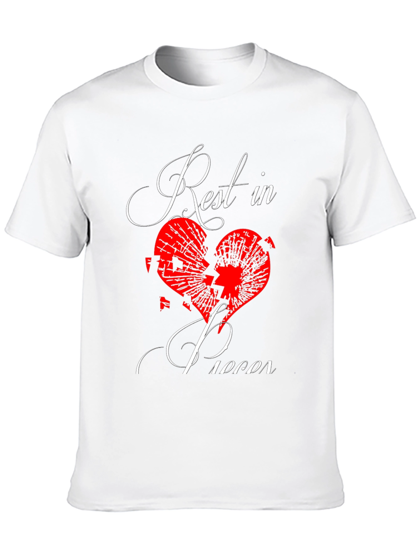 Rest in Pieces Broken Heart Graphic Tee