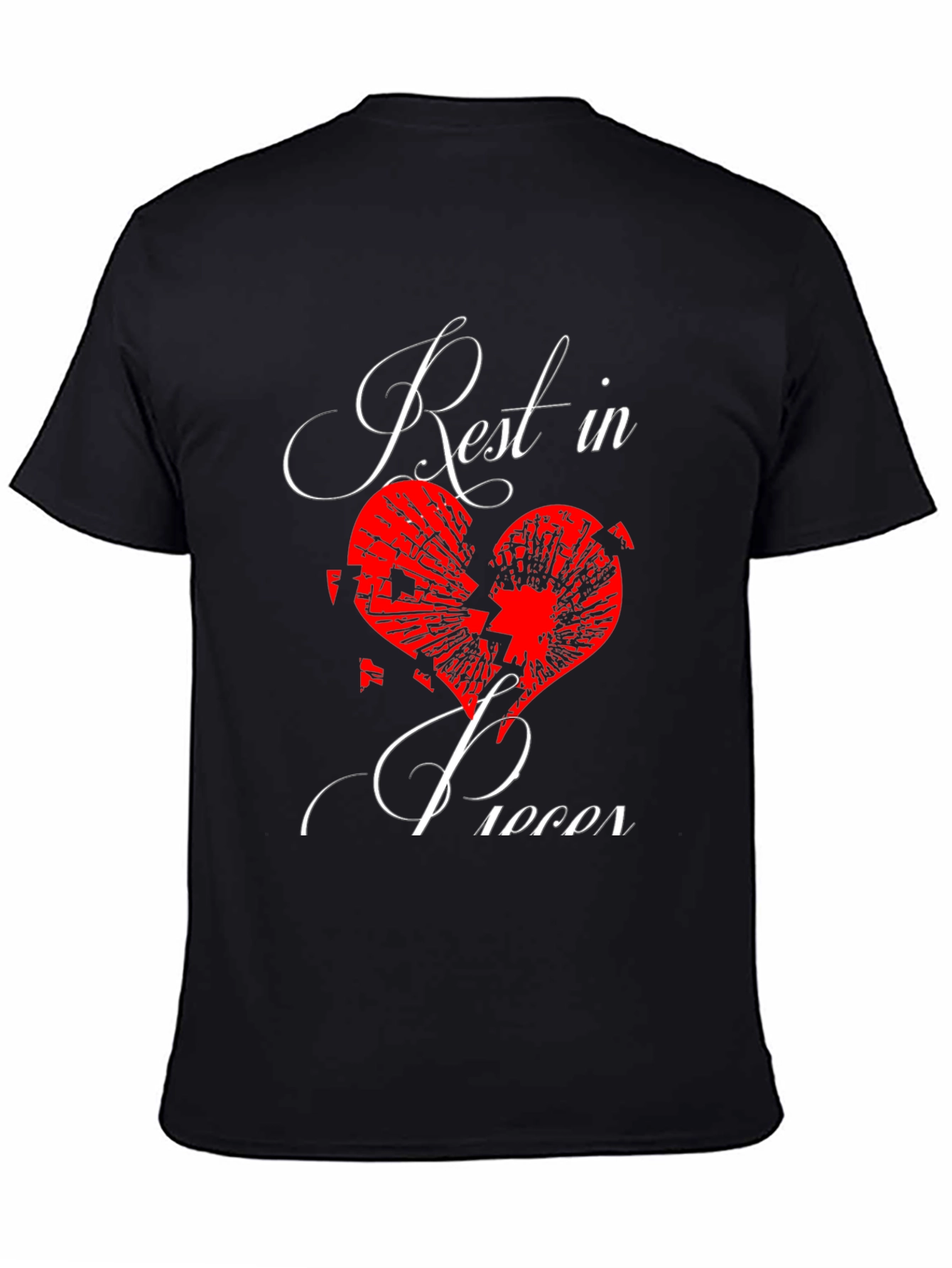 Rest in Pieces Broken Heart Graphic Tee