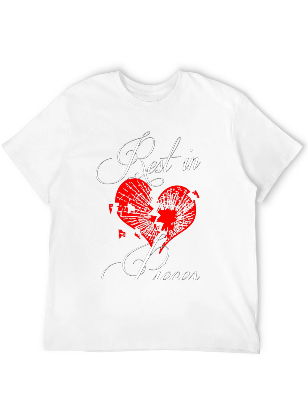 Rest in Pieces Broken Heart Graphic Tee