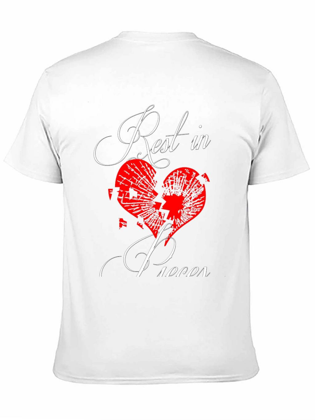 Rest in Pieces Broken Heart Graphic Tee