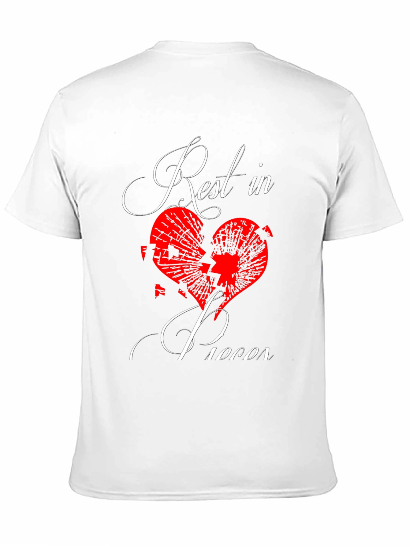 Rest in Pieces Broken Heart Graphic Tee