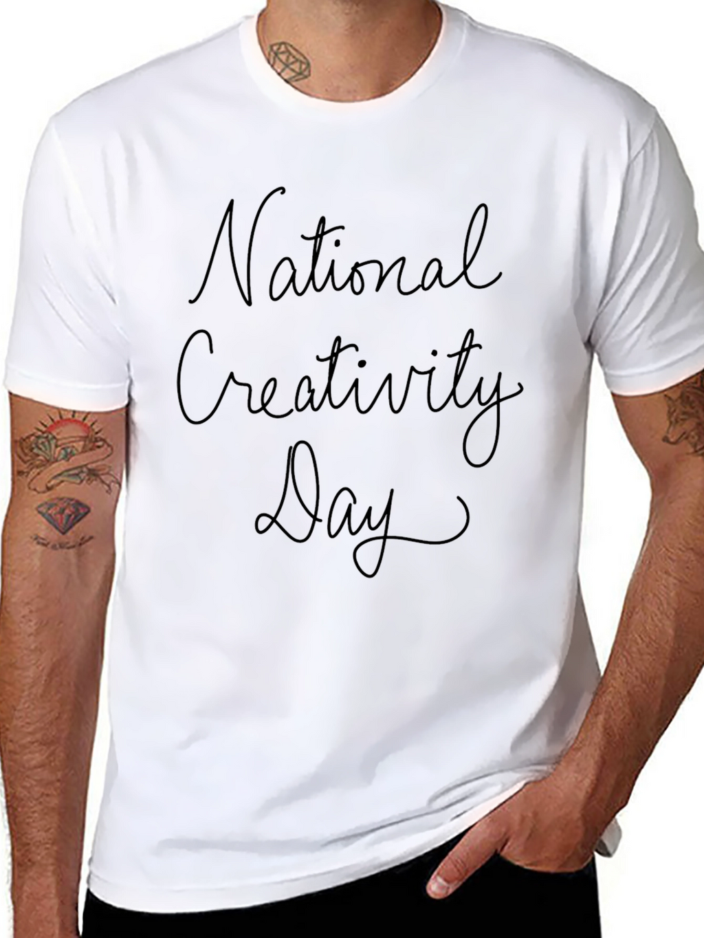 National Creativity Day Black T-Shirt