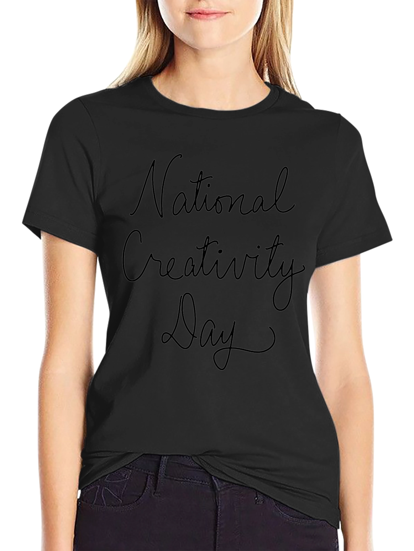 National Creativity Day Black T-Shirt