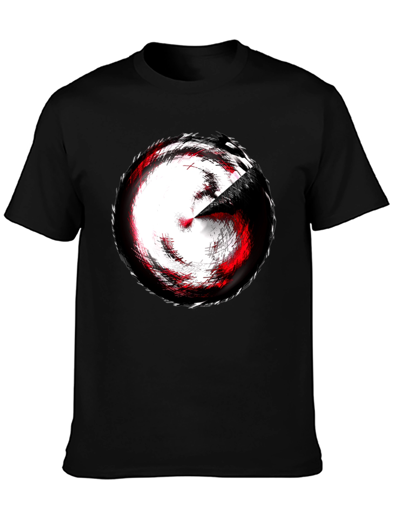 Abstract Swirl Graphic Tee - Modern Style