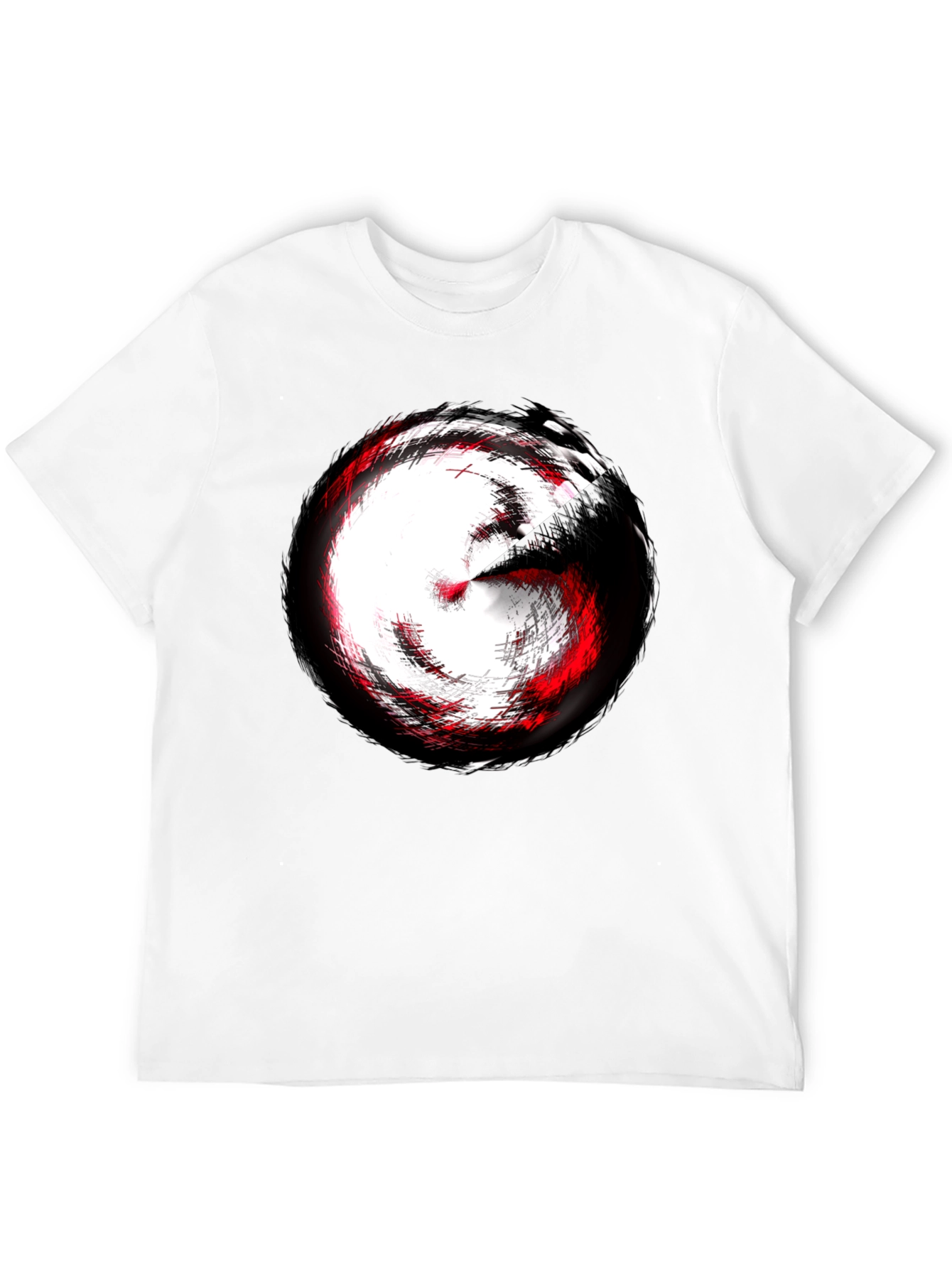 Abstract Swirl Graphic Tee - Modern Style