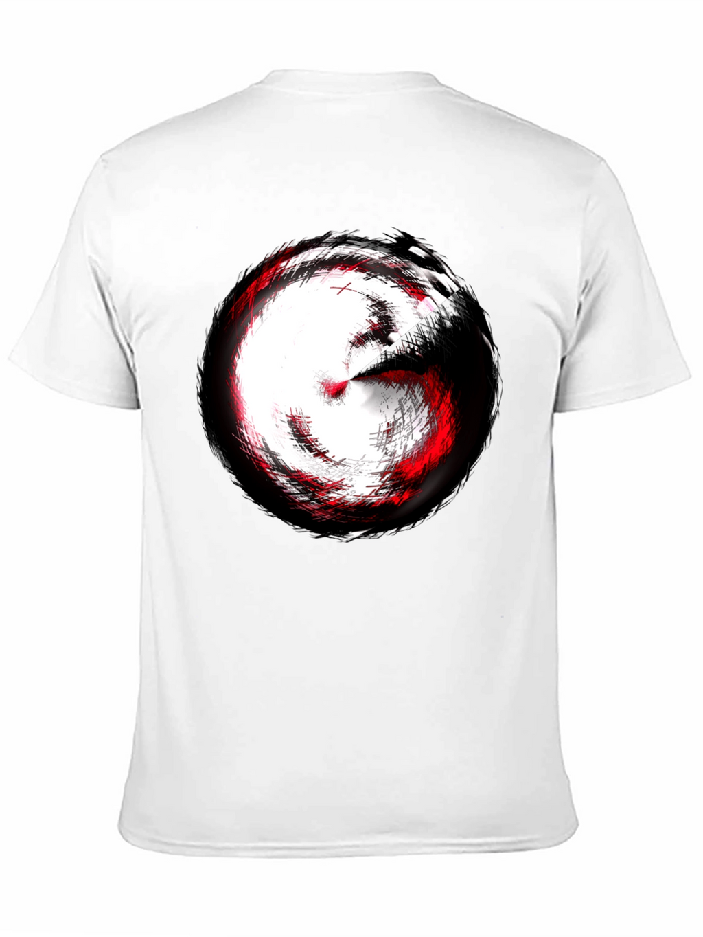 Abstract Swirl Graphic Tee - Modern Style