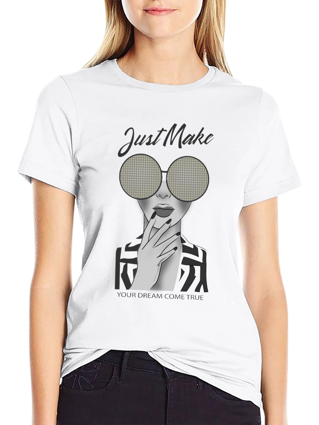 Stylish Woman Graphic Print T-Shirt