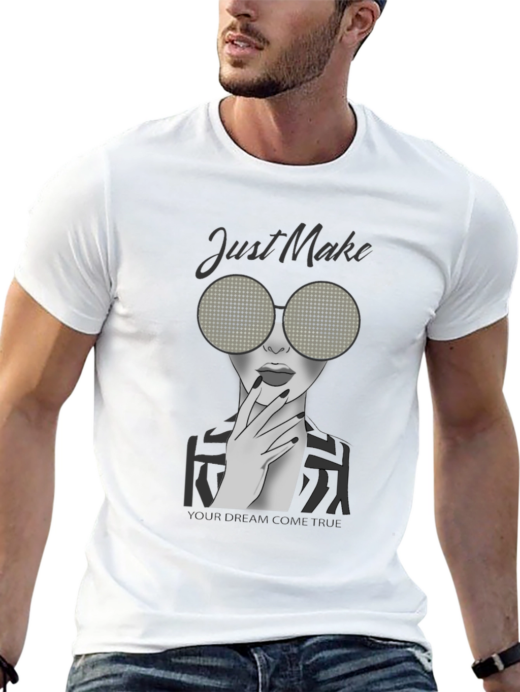 Stylish Woman Graphic Print T-Shirt