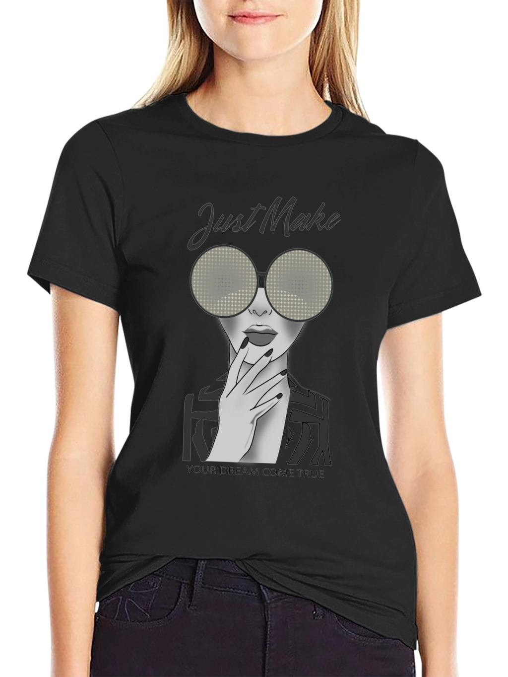Stylish Woman Graphic Print T-Shirt