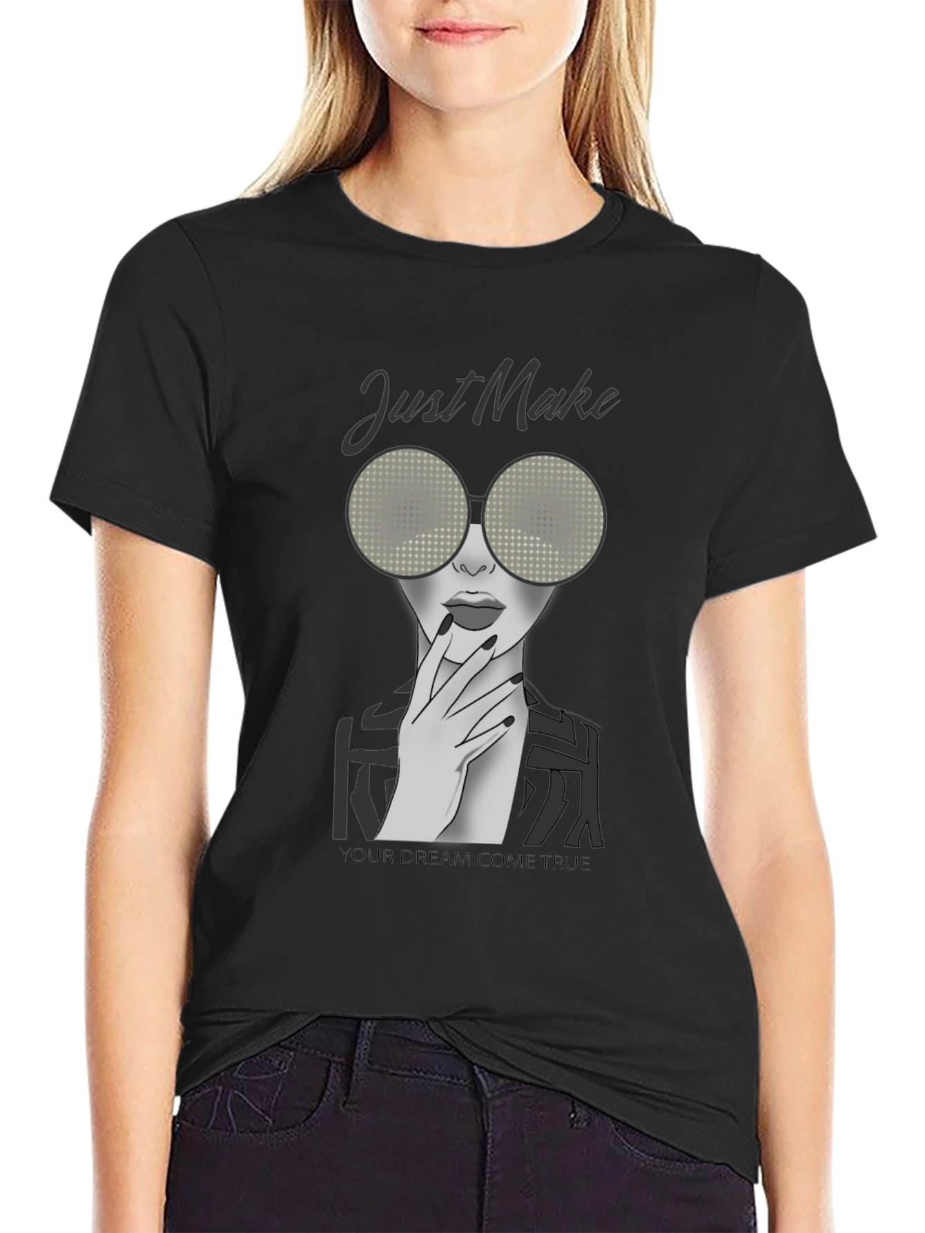 Stylish Woman Graphic Print T-Shirt