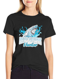Meg Shark Hunter Graphic Tee - Cool Shark Design
