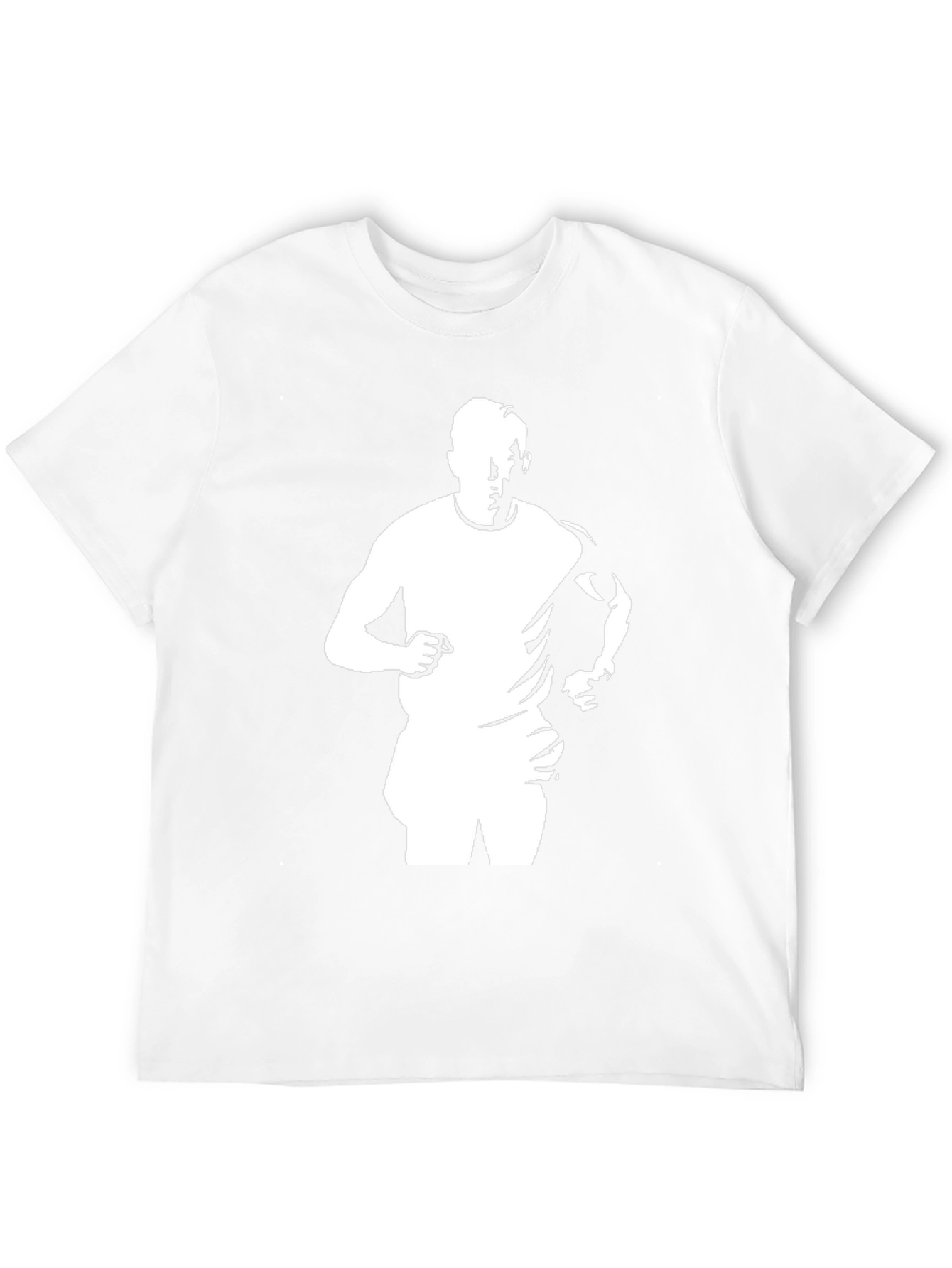 Black T-Shirt with Running Man Graphic