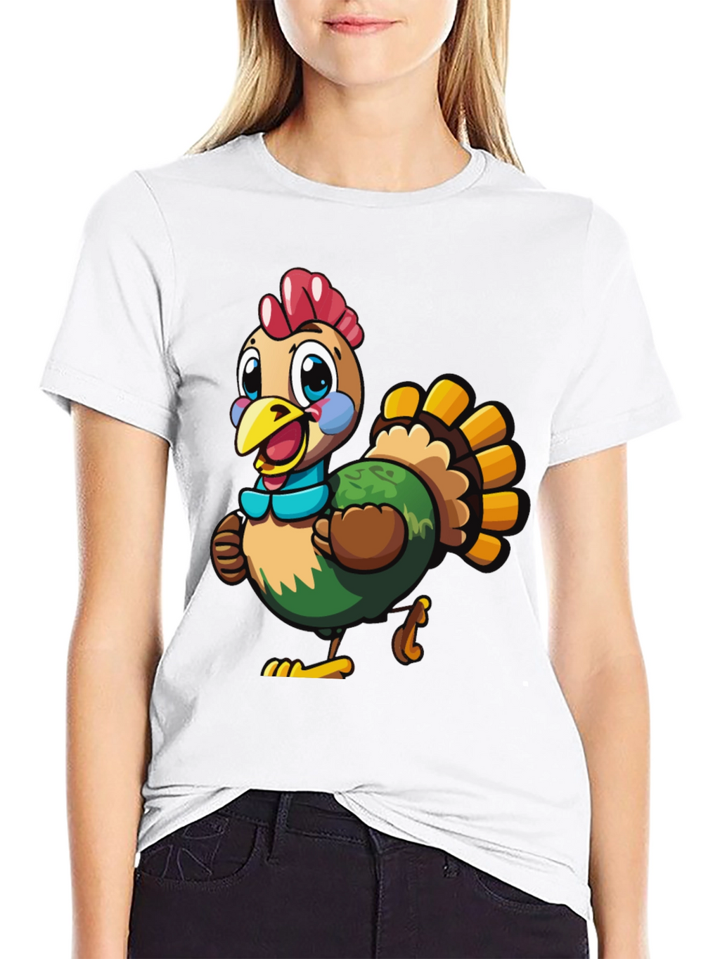 Turkey Cartoon Graphic Tee