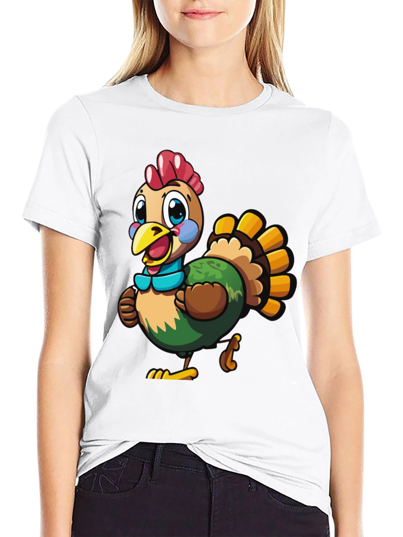 Turkey Cartoon Graphic Tee