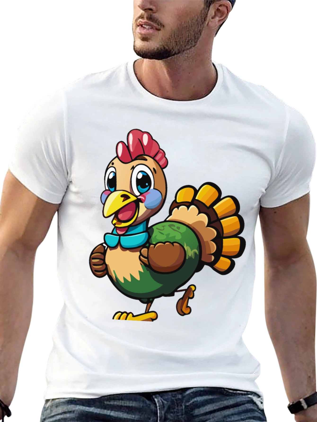 Turkey Cartoon Graphic Tee