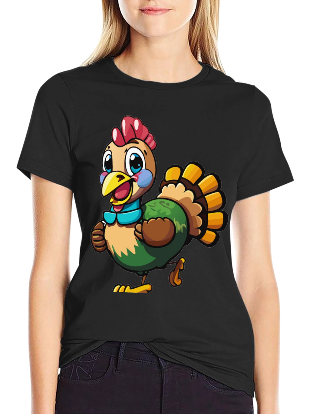Turkey Cartoon Graphic Tee