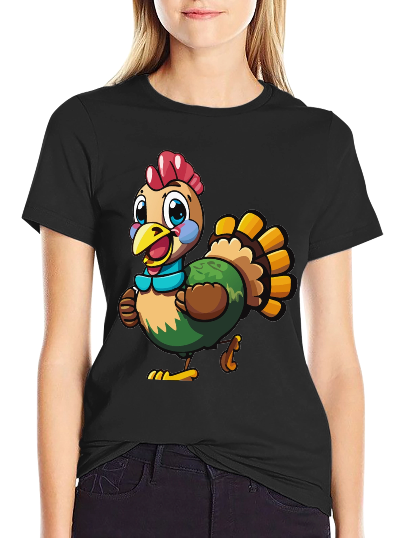 Turkey Cartoon Graphic Tee