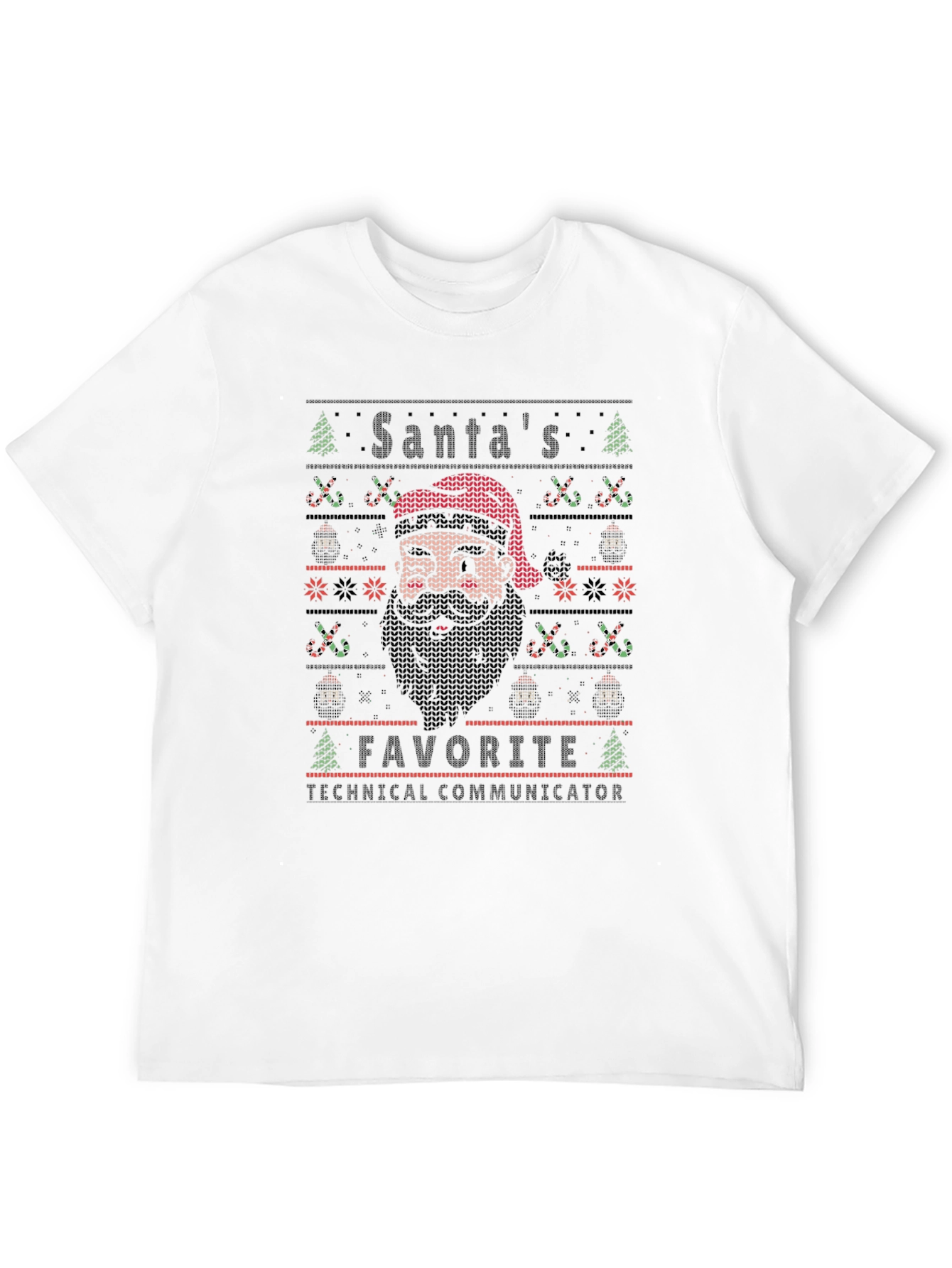 Santas Favorite Technical Communicator Ugly Christmas T-Shirt