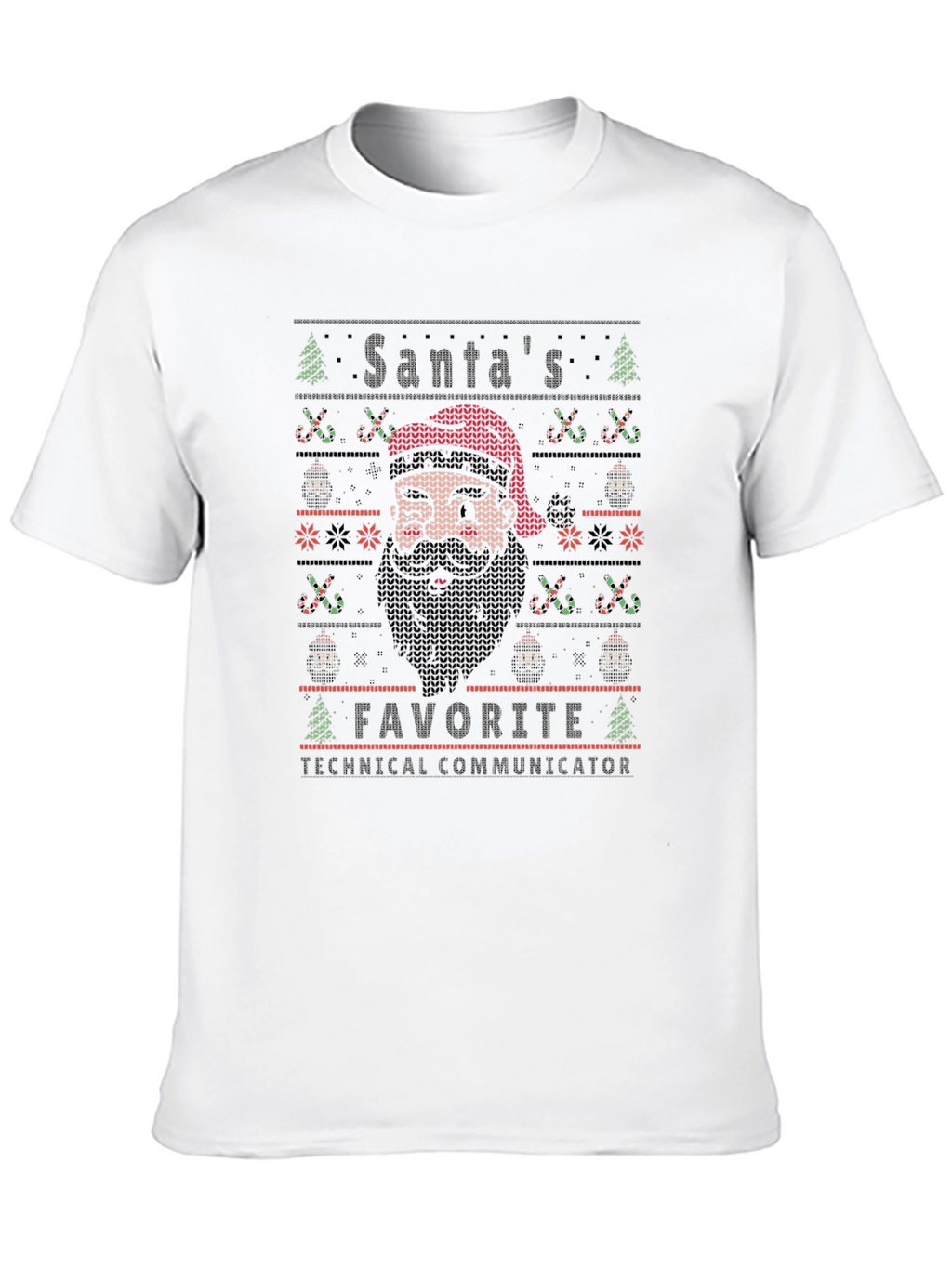 Santas Favorite Technical Communicator Ugly Christmas T-Shirt