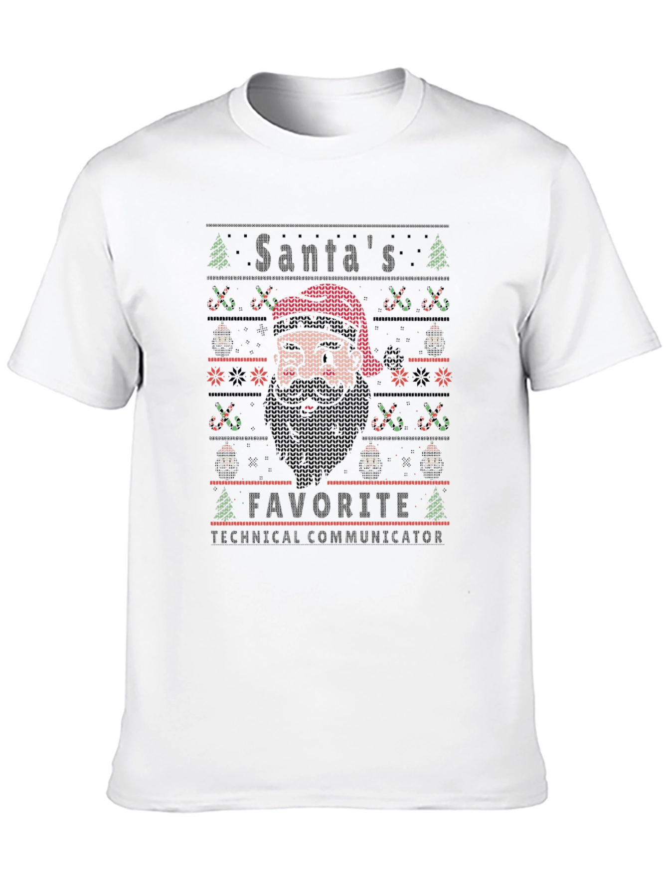 Santas Favorite Technical Communicator Ugly Christmas T-Shirt