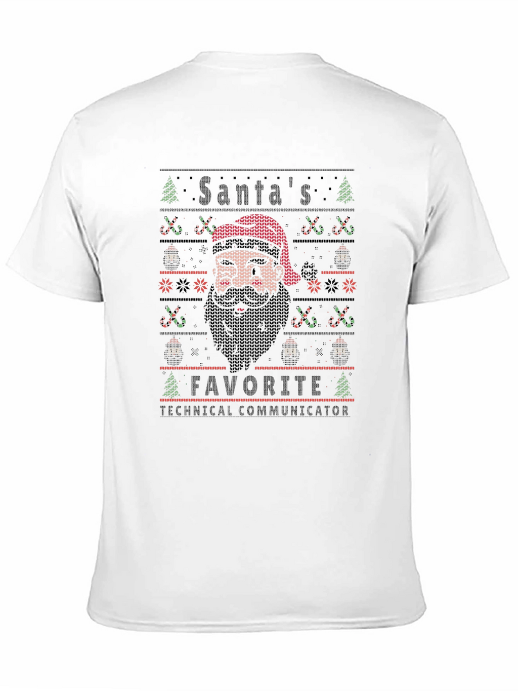 Santas Favorite Technical Communicator Ugly Christmas T-Shirt