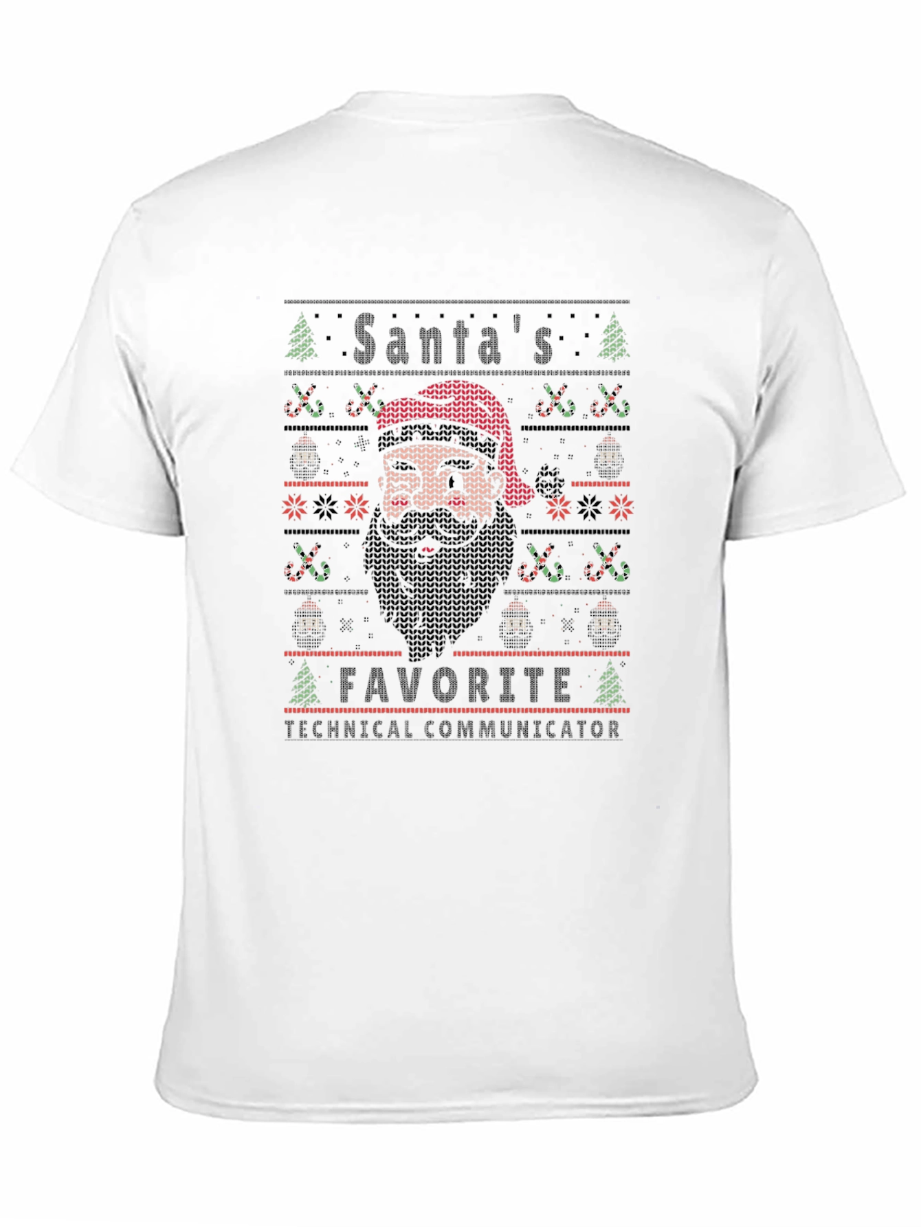 Santas Favorite Technical Communicator Ugly Christmas T-Shirt