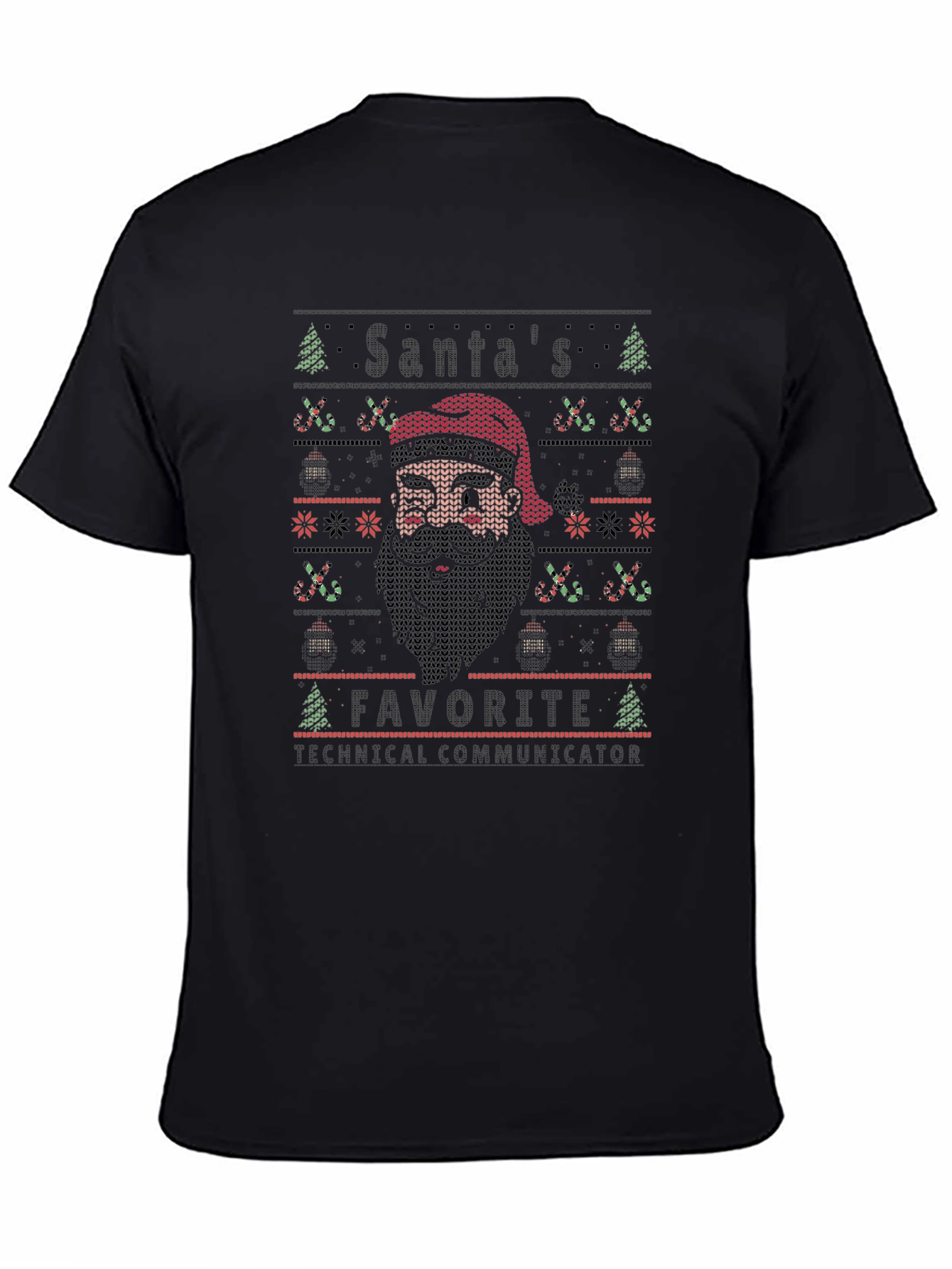 Santas Favorite Technical Communicator Ugly Christmas T-Shirt