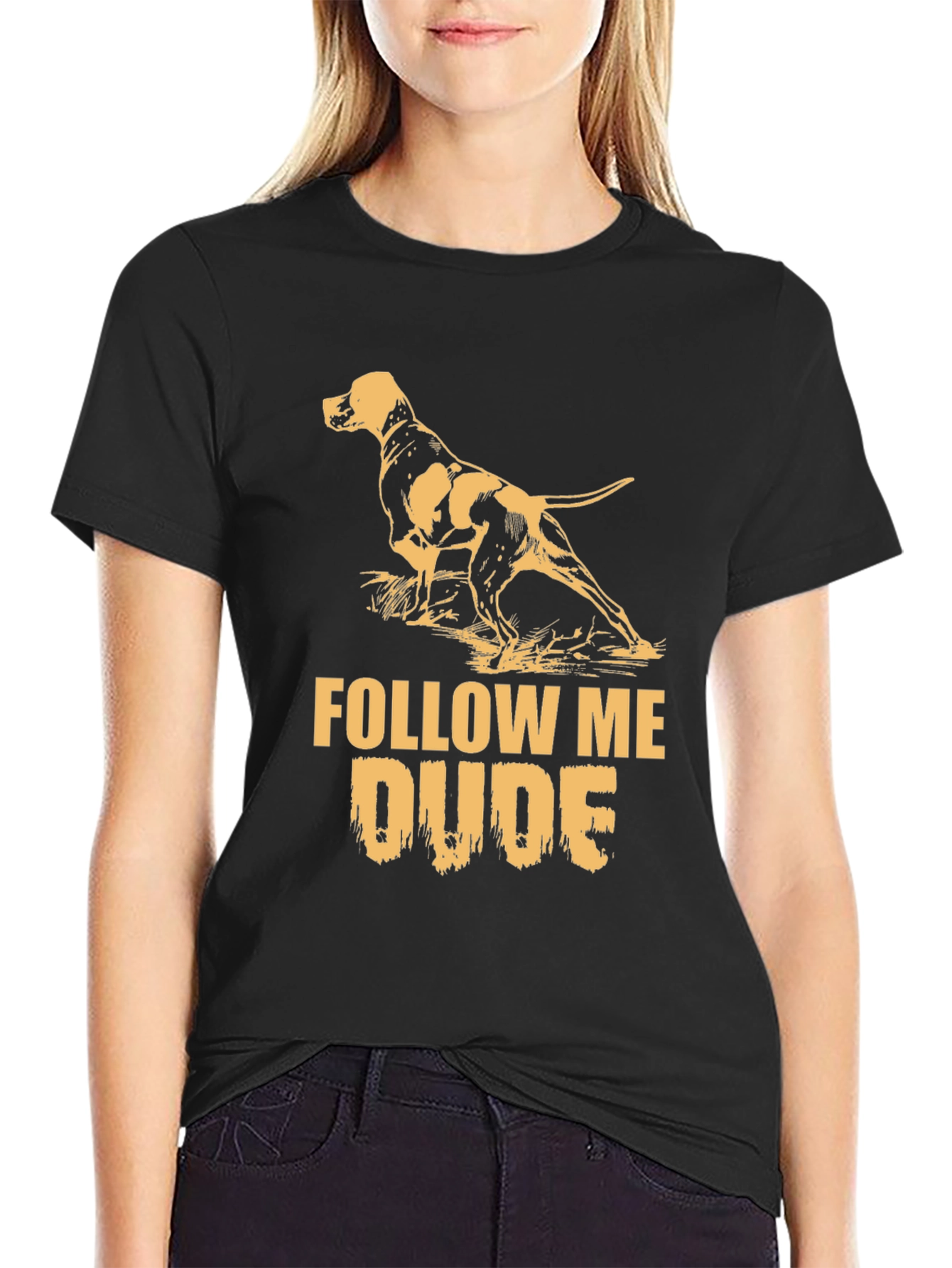Dog Lovers T-Shirt: Follow Me Dude