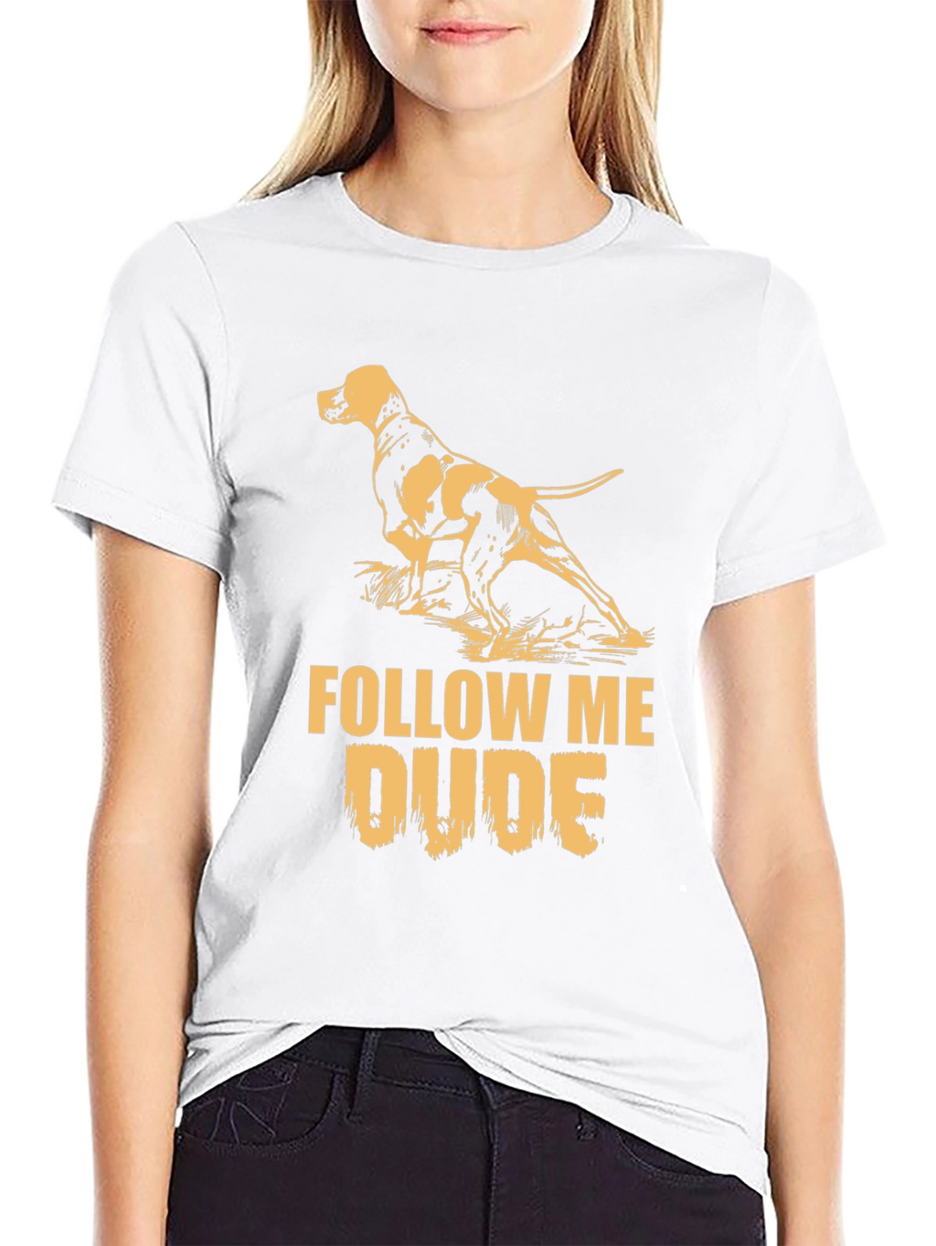 Dog Lovers T-Shirt: Follow Me Dude