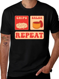 Chips Salsa Repeat Graphic Tee