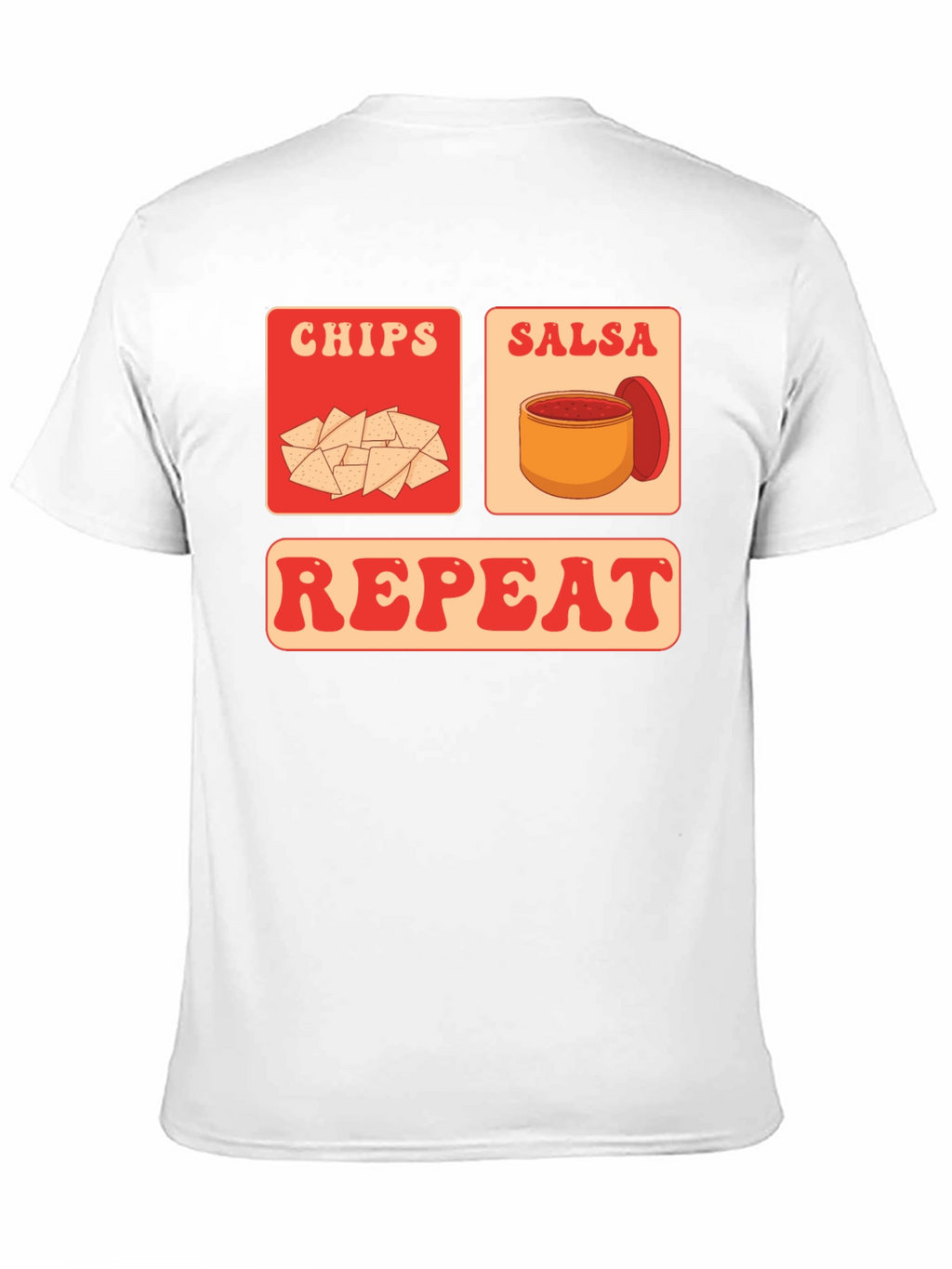 Chips Salsa Repeat Graphic Tee