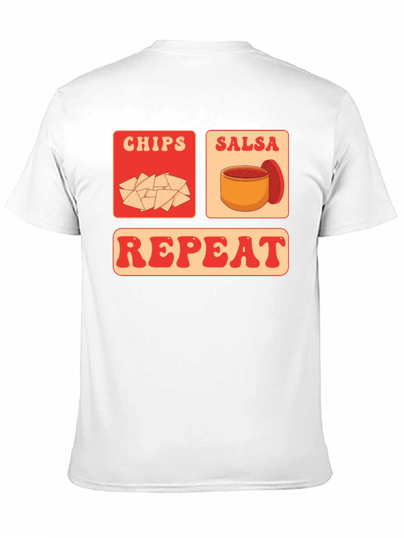 Chips Salsa Repeat Graphic Tee