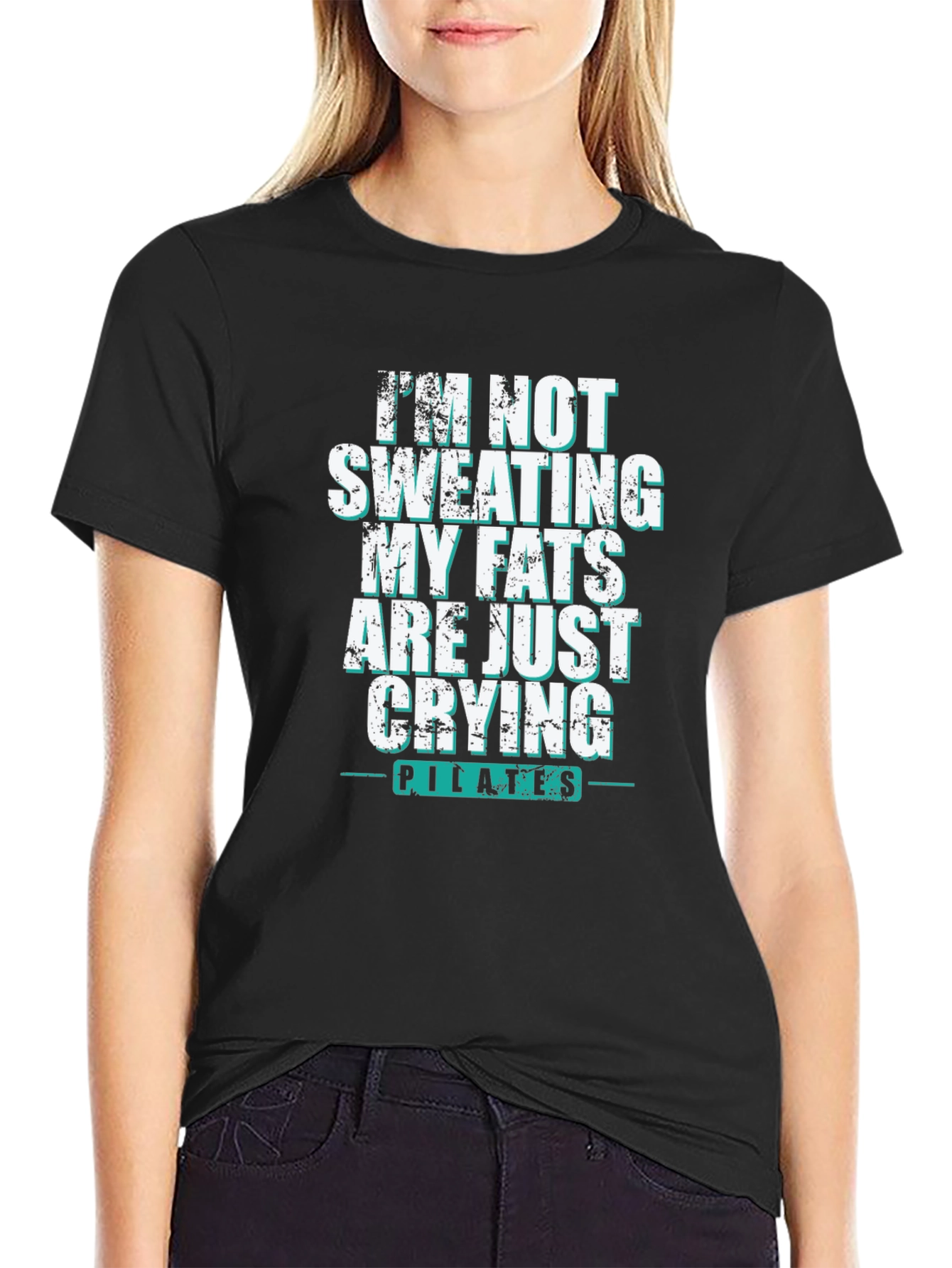 Pilates Crying Fats Graphic T-Shirt