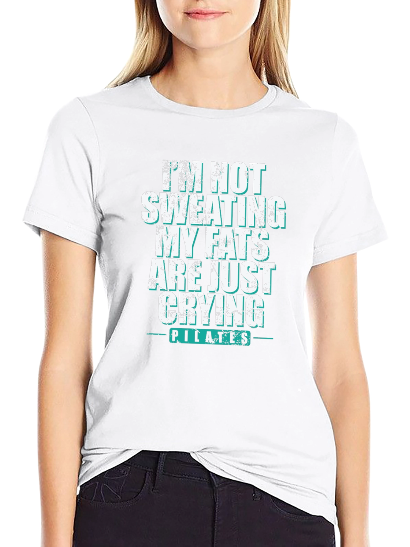 Pilates Crying Fats Graphic T-Shirt