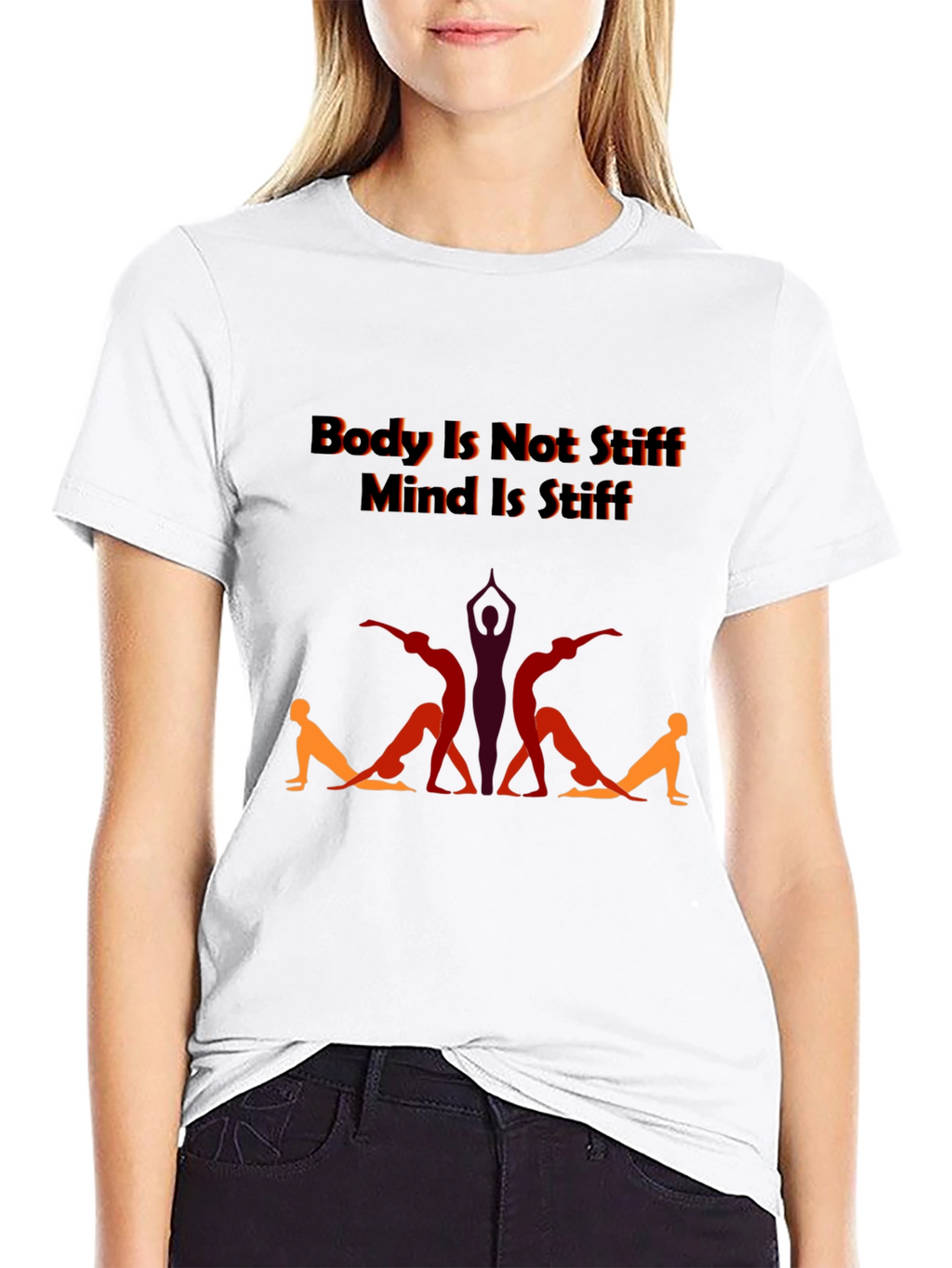 Yoga Body Mind T-Shirt - Stiff Body Supple Mind