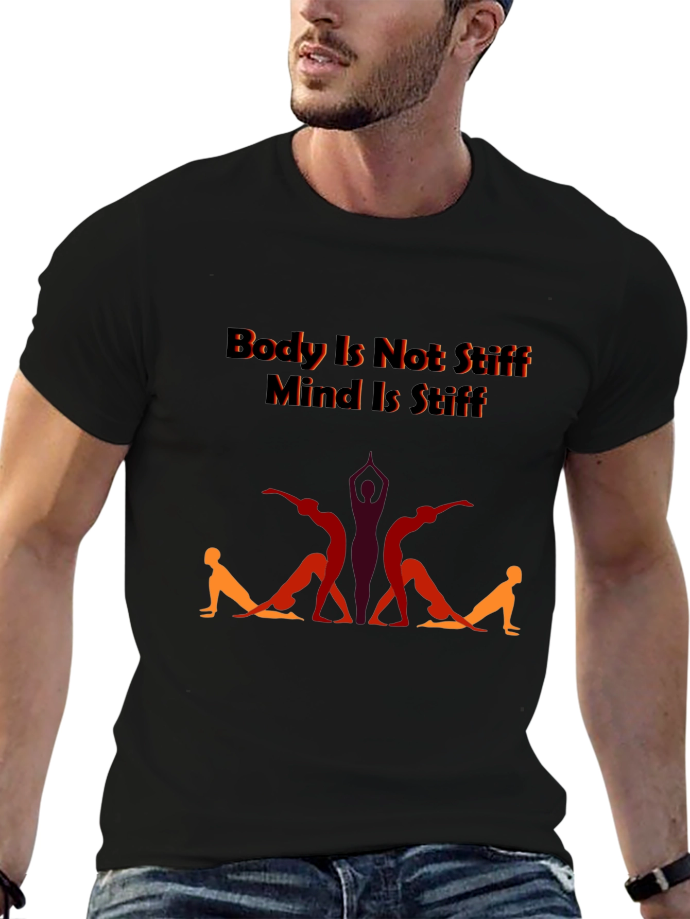 Yoga Body Mind T-Shirt - Stiff Body Supple Mind